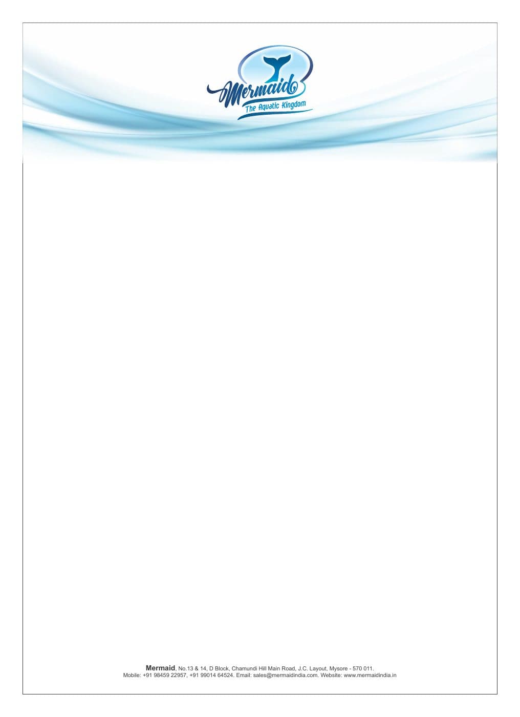 Coral Aquatics identity application 2