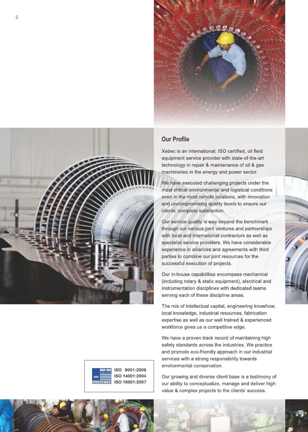 Xebec industrial brochure page 2