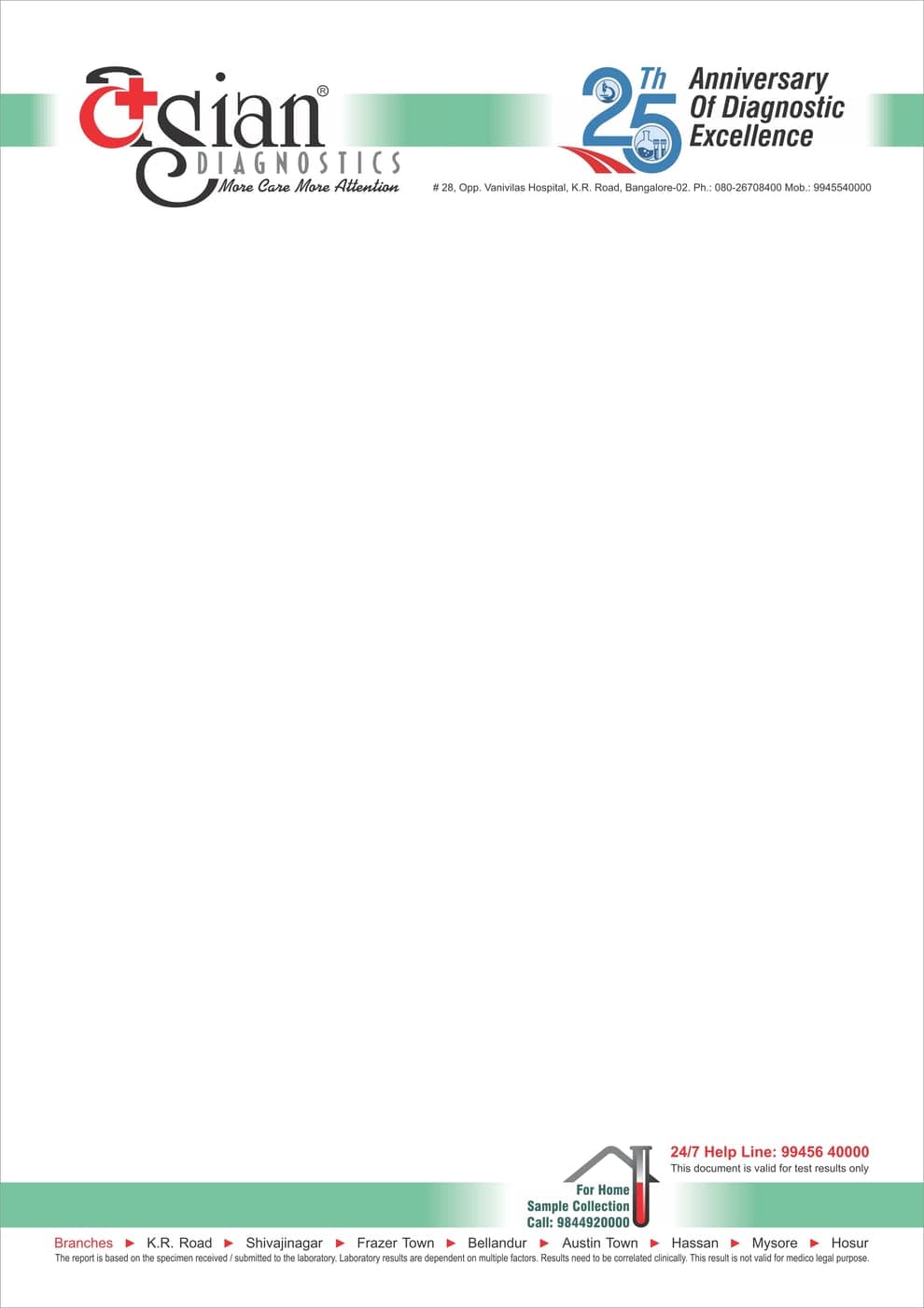 Asian Diagnostics anniversary stationery application 3