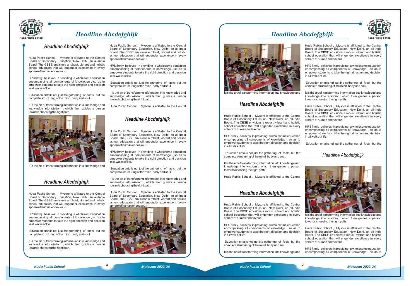 Huda Makhzan editorial spread 4